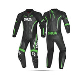 SHUA INFINITY 1 PC Moto Homem Fatos Preto Verde - Imagem dupla de ternos